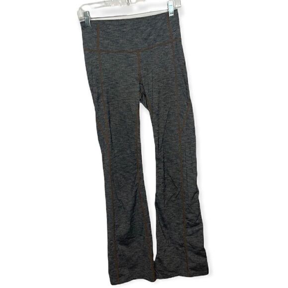 Athleta Revelation Gray/Brown Stitch. Flare Leg Yoga Pants. Size Small. - Picture 1 of 9